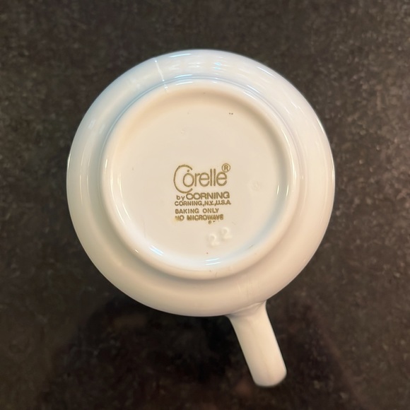 Flat Cup Meadow Pattern (Corelle) by CORNING. Set of 2 - Picture 7 of 8